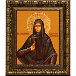 Екатерина Константинова, послушница, преподобномученица. Икона на холсте