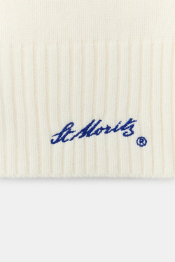 ZARA ВЯЗАНЫЙ КАПЮШОН ST. MORITZ®, ЭКРЮ