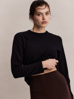 Лонгслив Robbie Longsleeve Black in Cotton