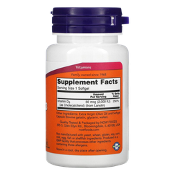 Now Foods Vitamin D3 2000 IU 120 softgels , Витамин Д3