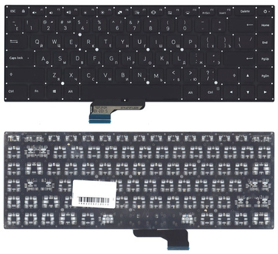 Клавиатура для ноутбука Xiaomi Mi Pro 15.6 черная без подсветки