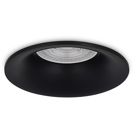 Donel, св-к встроенный, цвет ЧЕРНЫЙ, D87xH35мм, цоколь GU10, IP20, серия DN02