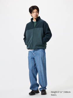 UNIQLO Флисовая куртка на молнии, синий