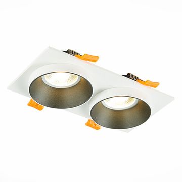 Встраиваемый светильник 2*GU10 IP20 ST206.528.02 белый/чёрный ST-Luce