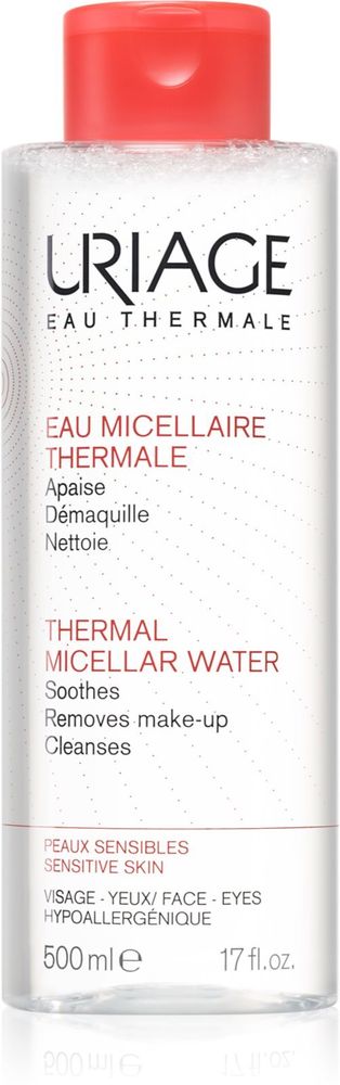 Uriage Hygiene Thermal Micellar Water - Sensitive Skin - очищающая мицеллярная жидкость для чувствительной кожи /   500  ml  / GTIN 3661434009334