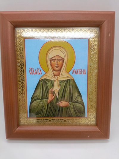 Святая блаженная Матрона Московская  ( с молитвой) 15х12