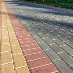 Тротуарная плитка ПРЯМОУГОЛЬНИК 200x100 мм - Стандарт Красный