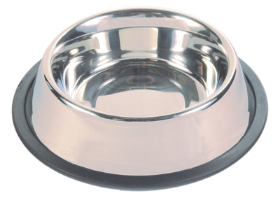Миска металлическая с резинкой, 0,45 л/ ф 14/19 см, Trixie