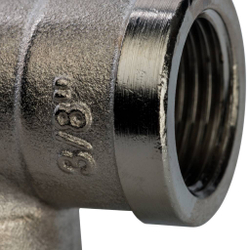 Угольник ВР никелированный         3/8"