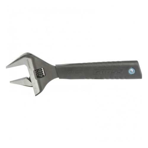 Ключ разводной 250мм, GROSS, CrV, тонкие губки 15569