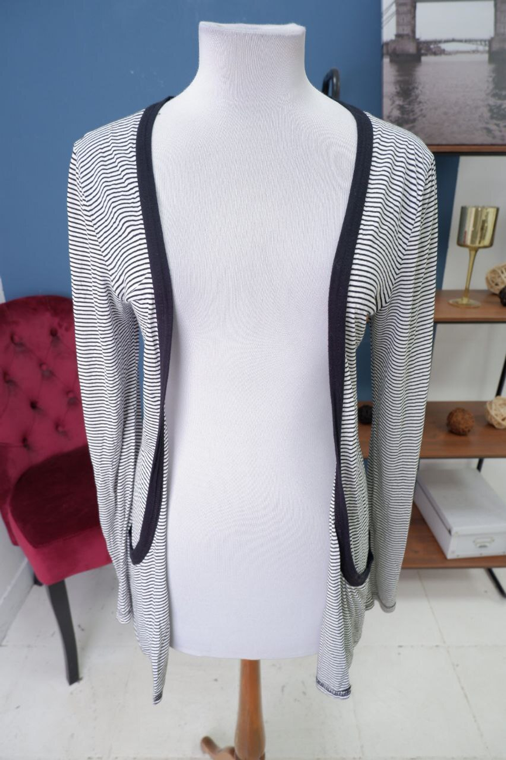 Кардиган New Look полосатый 40 размер