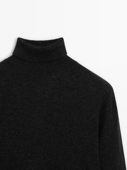 Massimo Dutti Свитер из смесовой шерсти, маренго