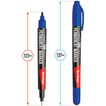 Маркер перманентный двухсторонний "Multiline PE55" синий, пулевидный, 0,5/1мм