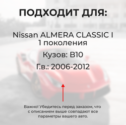Ремкомплект ограничителей дверей Nissan ALMERA CLASSIC (I) B10 (тип 17+26) 2006-2012