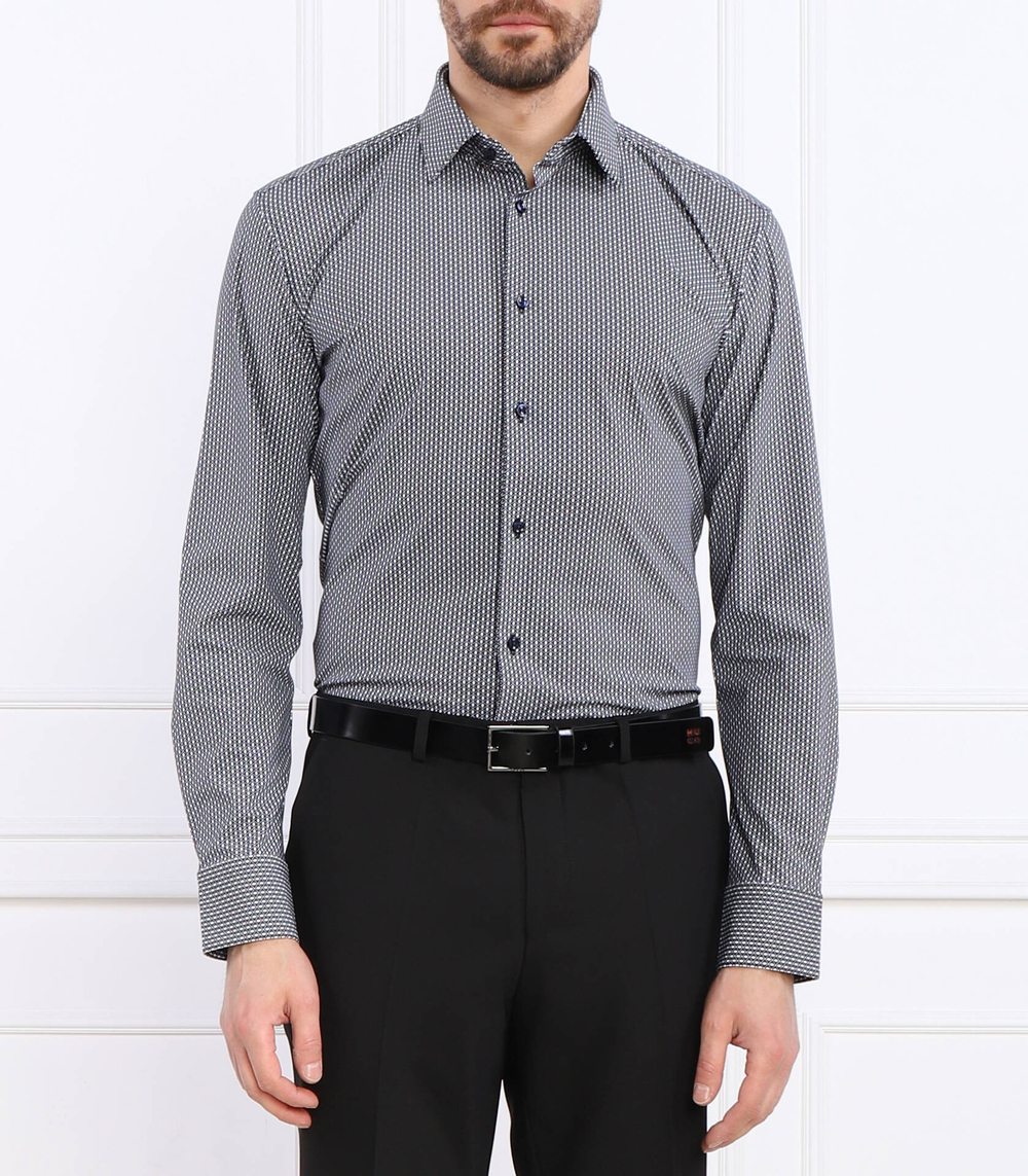 Рубашка P-HANK-s-kent-C1-222 BOSS BLACK - черный(50490357)