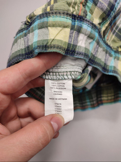 Шорты в клетку на 1-1,5 года