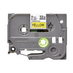 Brother TZE-621 кассета с лентой для печати наклеек, чёрный шрифт на жёлтой основе, 9мм*8м