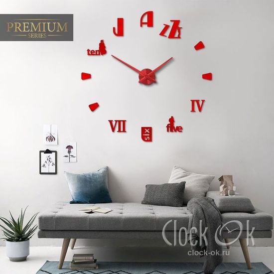 Настенные 3D часы Jazz