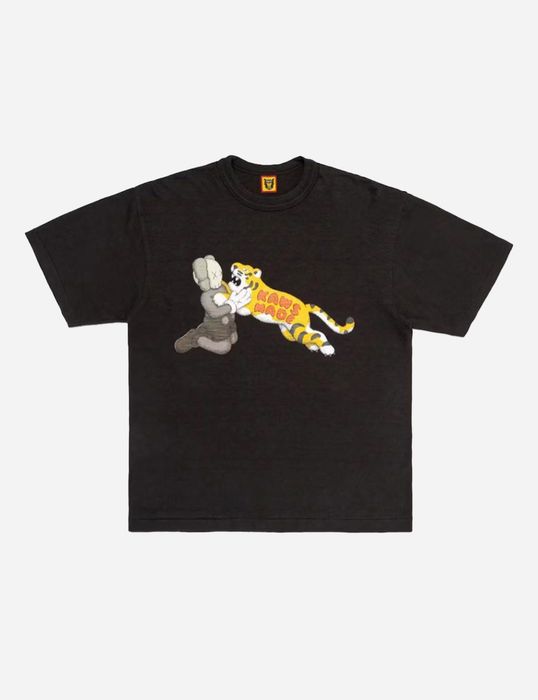 Human Made x Kaws Tiger Black T-Shirt