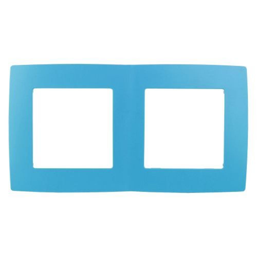 Рамка 2-м 12-5002-28 голуб. ЭРА Б0019402