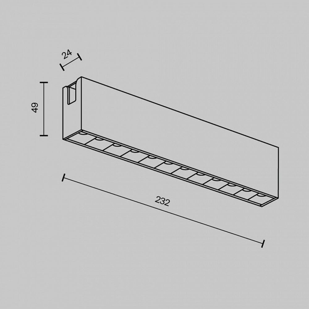 Накладной светильник Maytoni Points TR150-1-12W3K-M-PT