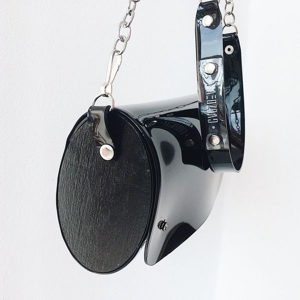 Сумка Цилиндр Черный - фото 7