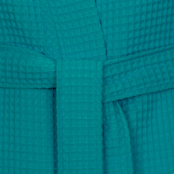 Халат вафельный Vossen Rom lagoon 589 бирюзовый