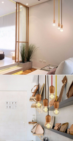 Pendant design lamp Ash  (Black)