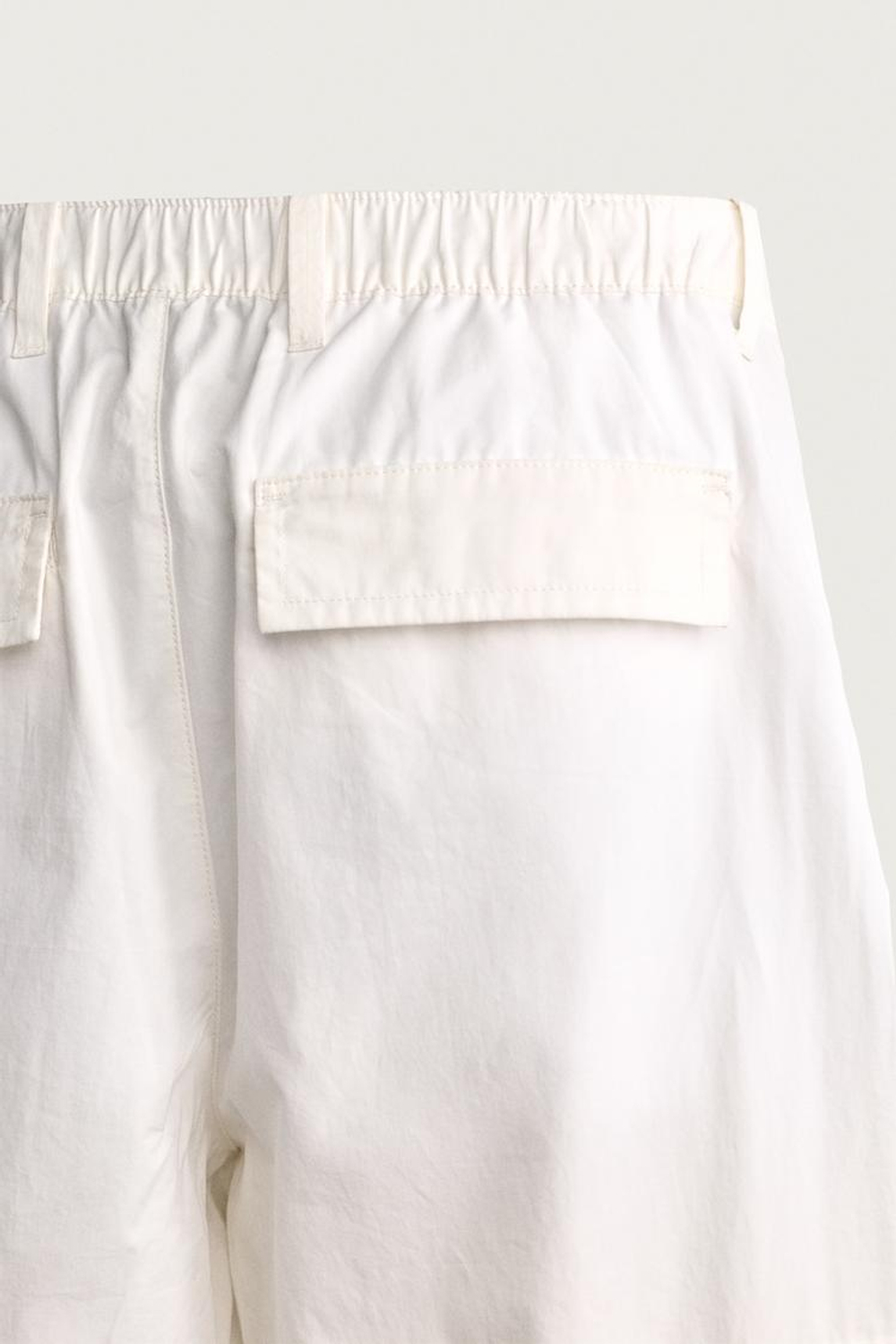 ZARA ДЖОГГЕРЫ КАРГО RELAXED FIT, БЕЛЫЙ