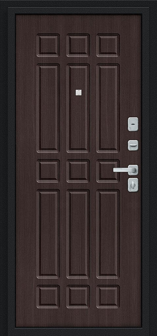 Мило МФ/BChrome Букле черное/Wenge Melinga 205*86 левое