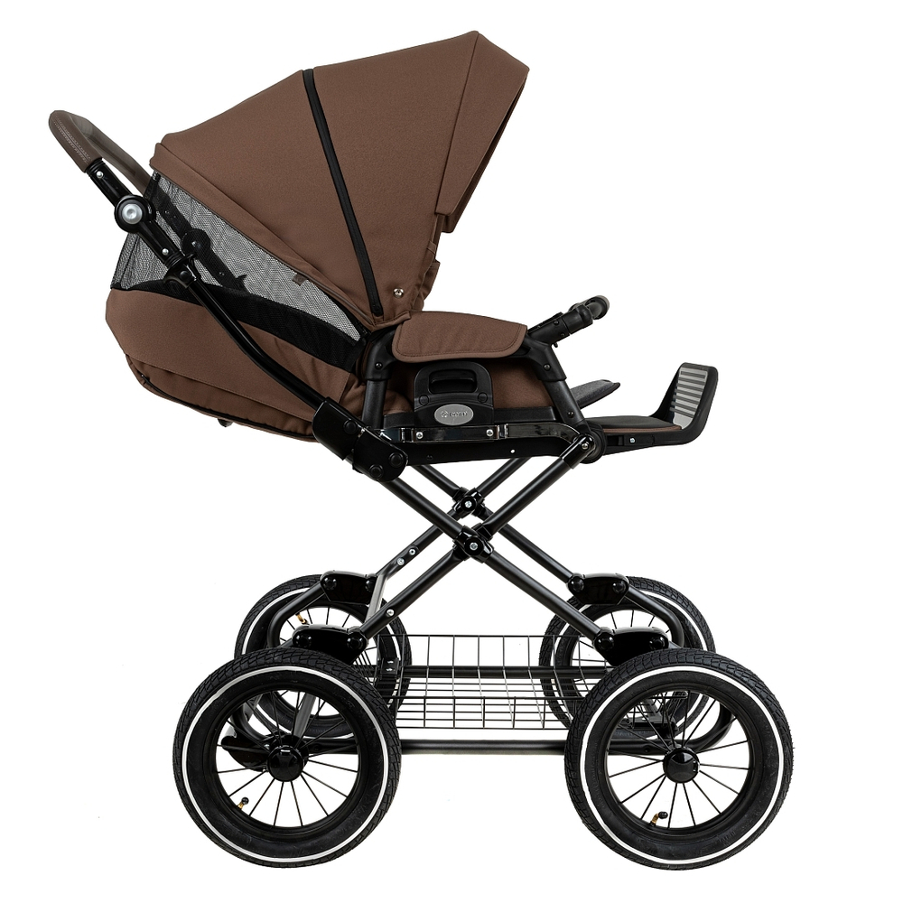 Коляска 2 в 1 ROAN BASS NEXT 2.0 CLASSIC d12 Mocha Mousse