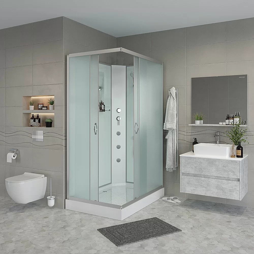 Душевая кабина Niagara Classic NG-43085-14QBKG 100x80 с гидромассажем