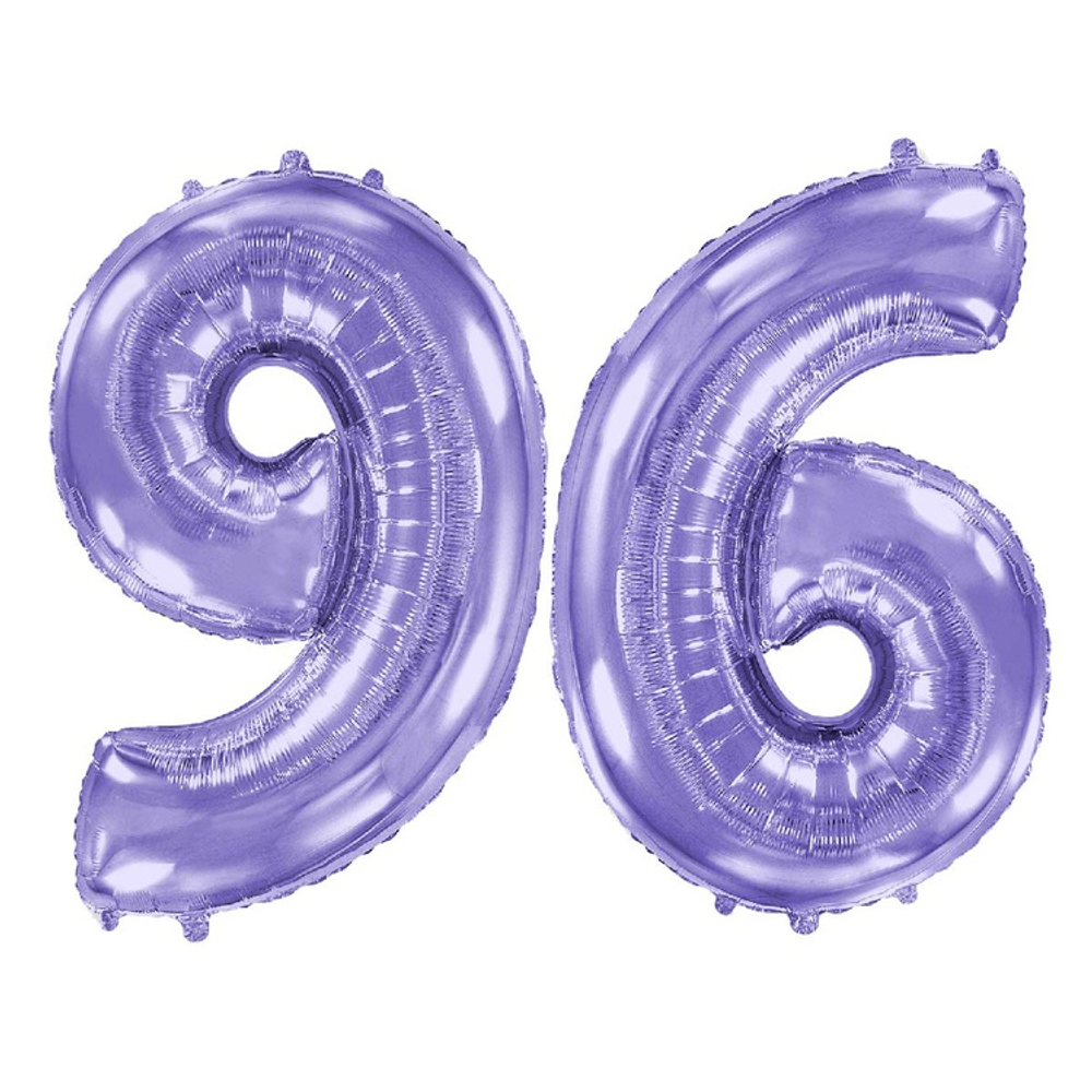 Шар фольгированный Цифра 6 101 см (Сиреневый)