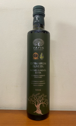 Оливковое масло нерафинированноеVAFIS Extra Virgin от NIKITAKIS в стекл. бут. 500 мл, Греция