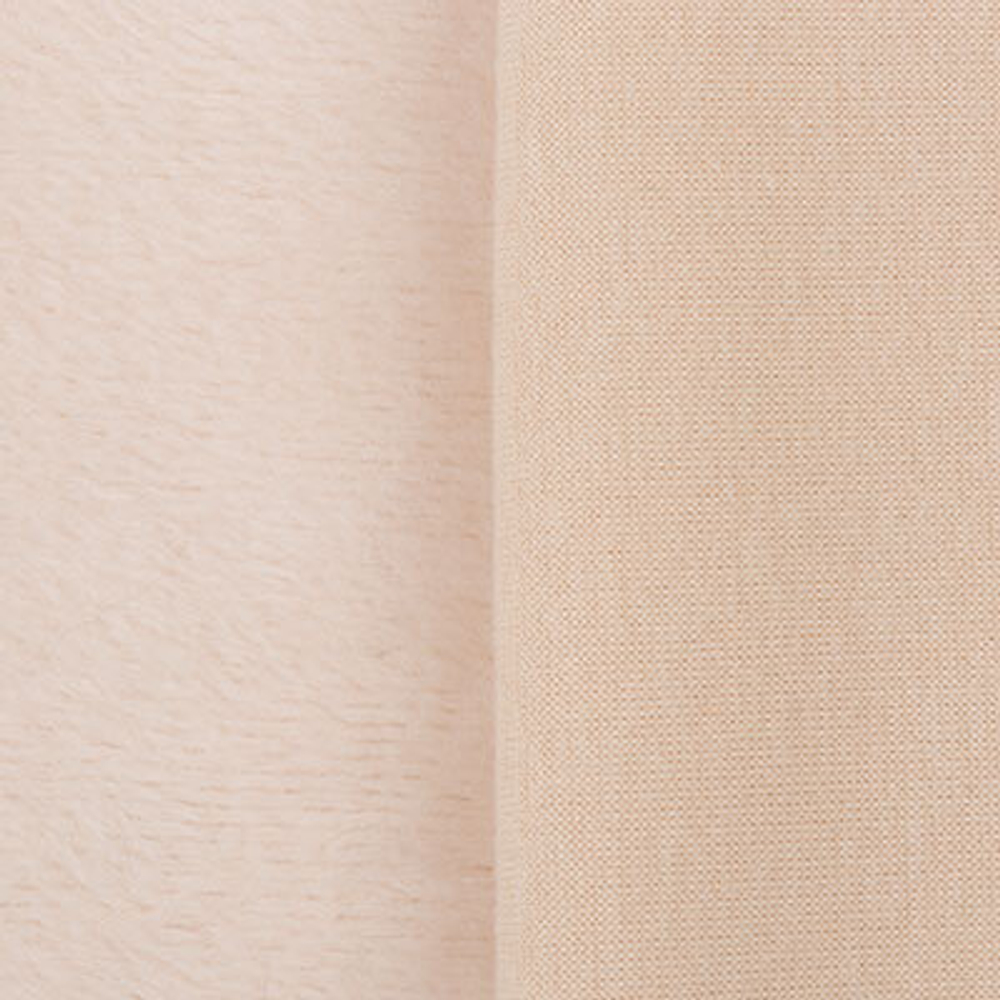 "Gamma" Плюш трикотажный №13-0907 св.бежевый, 50 x 50 см, 50% хлопок, 50% полиэстер