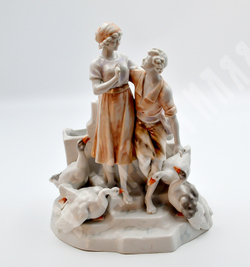 Фарфоровая ваза «Флирт». Германия. Нач. ХХ в