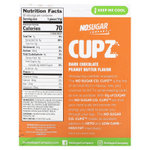 No Sugar Company, Cupz, темный шоколад с арахисовой пастой, 30 шт. по 17 г (0,6 унции)
