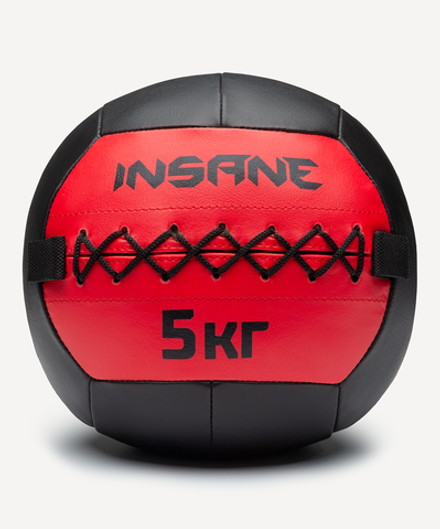 Медбол IN24-WB100, 5 кг, красный