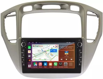 Магнитола для Toyota Highlander, Kluger 2000-2007 - Canbox 9-409 Android 10, ТОП процессор, CarPlay, 4G SIM-слот