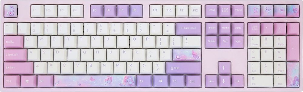 Клавиатура VARMILO VED108 Dreams On Board Cherry Mx Silent Red фиолетовый