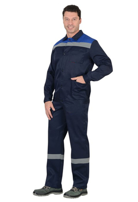 Костюм летний Технолог (т.синий+василёк) куртка+п/к СОП