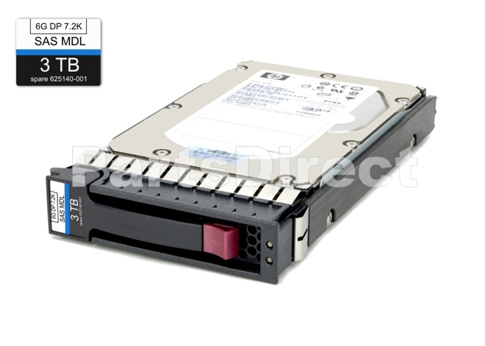 Жесткий диск HPE 625031-B21 HP 3-TB 6G 7.2K 3.5 MDL SAS