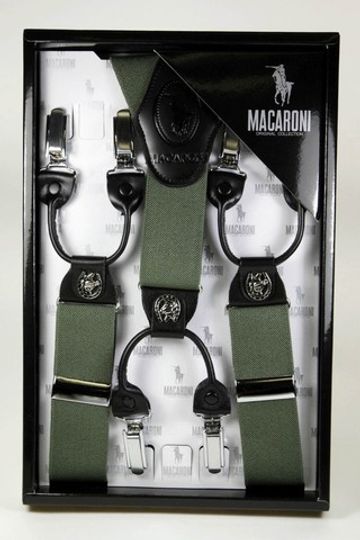 Подтяжки Macaroni (хаки)