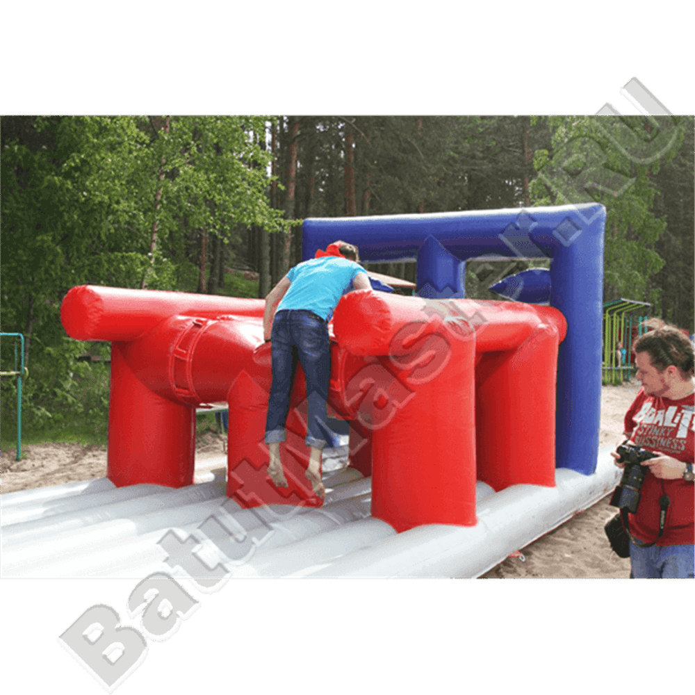 Надувная полоса препятствий "Полоса стена"