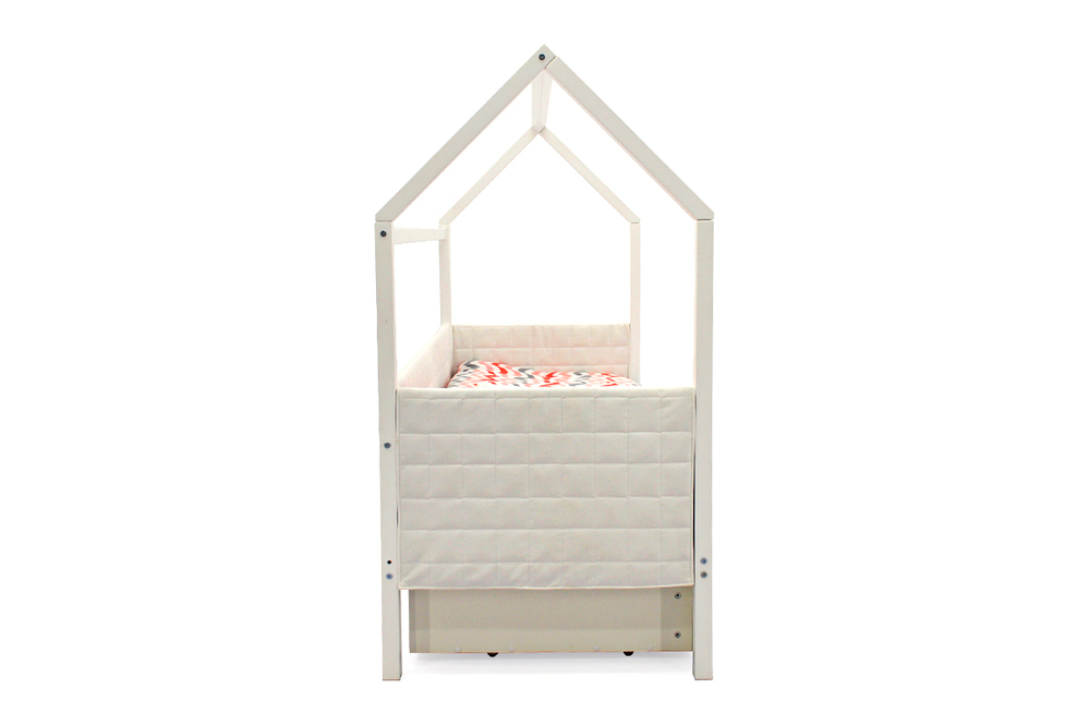 Детская кровать-домик мягкий Бельмарко Svogen белый