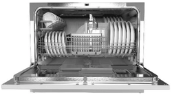 Посудомоечная машина Ginzzu DC361 компактная, 6 комплектов, средство 3в1