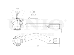 Наконечник рулевой правый UNIO SSP-10061