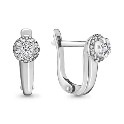 941820 Серьги из Золота с бриллиантами из коллекции "Elegance"