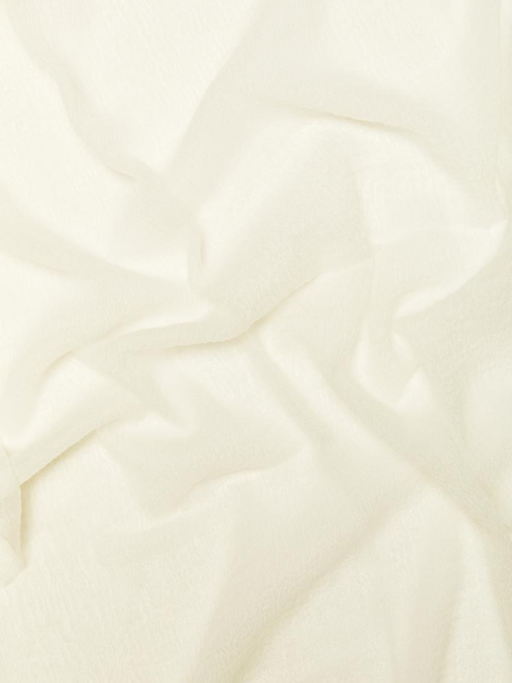 Massimo Dutti Шерстяной шарф, натуральный, кремовый