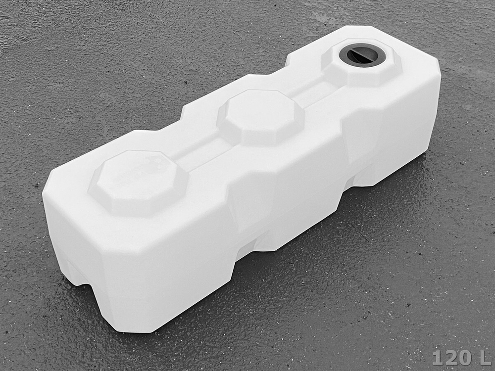 Ёмкость пластиковая пищевая Полимер-Групп T 120 л. прямоугольные (1195x395x337см;7,2кг;белый) - арт.559032